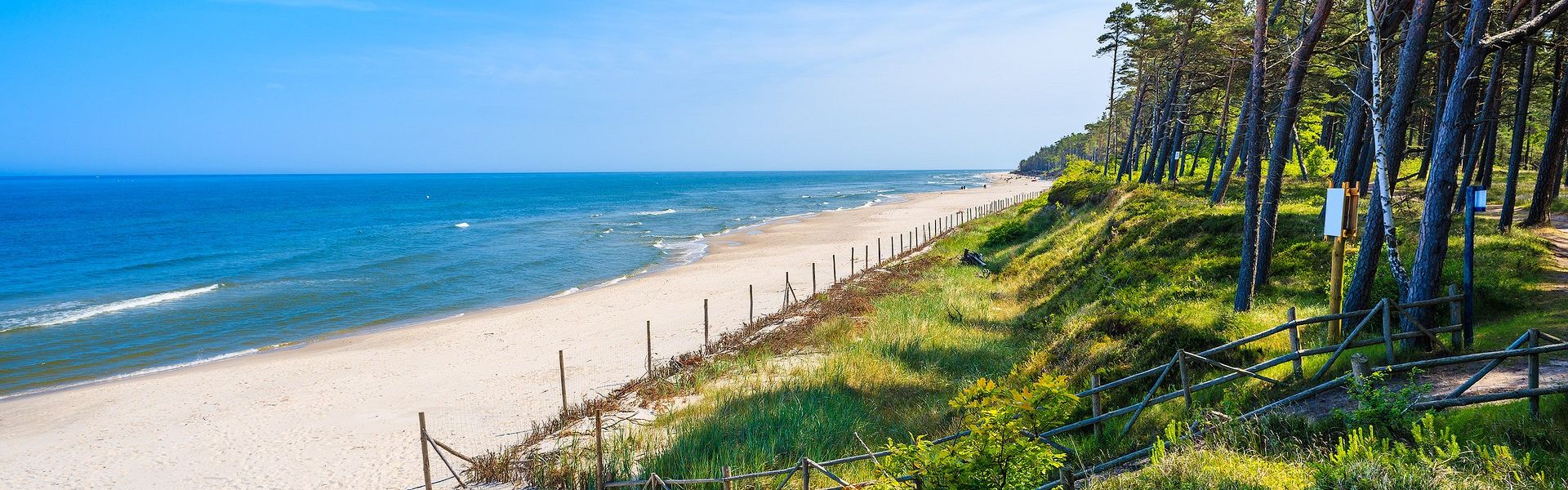 Summer houses at the Polish seaside